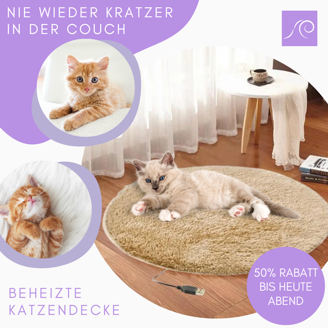 Anti Kratz Katzendecke mit Wärmefunktion