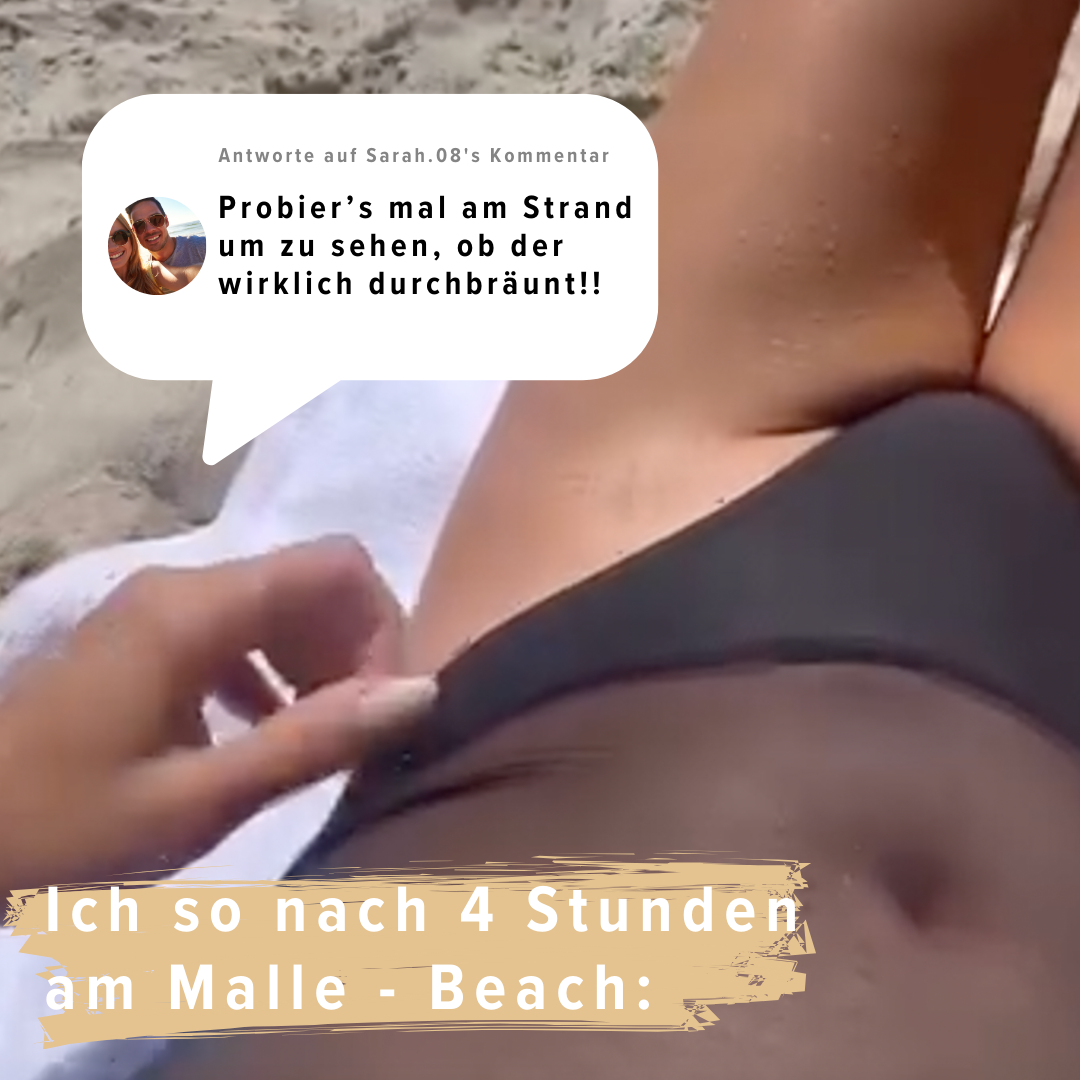 SunBless Badeanzug ohne Bräunungsstreifen